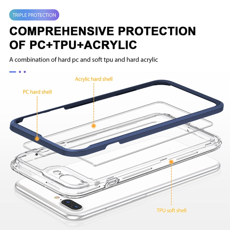 Bright Series Clear Acrylic + PC+TPU Shockproof Case For iPhone 8 Plus / 7 Plus