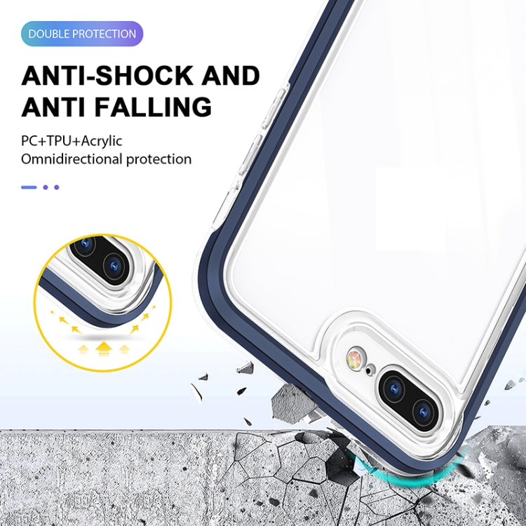 Bright Series Clear Acrylic + PC+TPU Shockproof Case For iPhone 8 Plus / 7 Plus