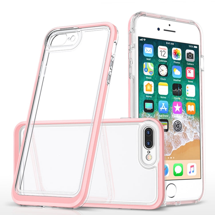 Bright Series Clear Acrylic + PC+TPU Shockproof Case For iPhone 8 Plus / 7 Plus