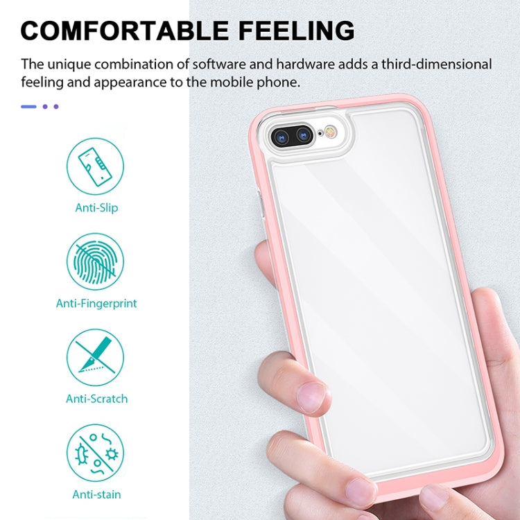 Bright Series Clear Acrylic + PC+TPU Shockproof Case For iPhone 8 Plus / 7 Plus