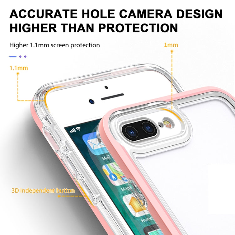 Bright Series Clear Acrylic + PC+TPU Shockproof Case For iPhone 8 Plus / 7 Plus
