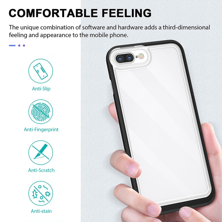 Bright Series Clear Acrylic + PC+TPU Shockproof Case For iPhone 8 Plus / 7 Plus