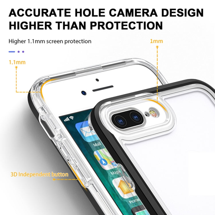 Bright Series Clear Acrylic + PC+TPU Shockproof Case For iPhone 8 Plus / 7 Plus
