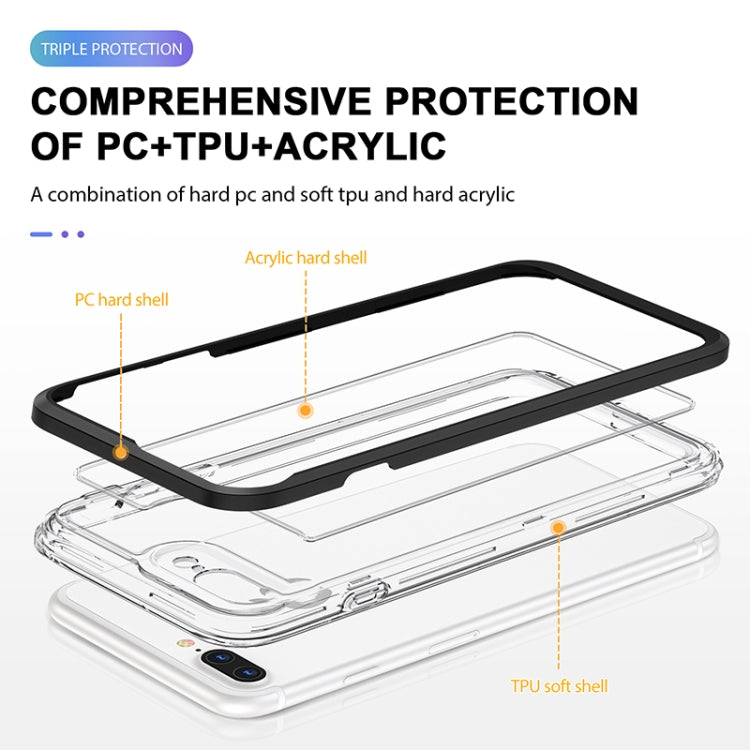 Bright Series Clear Acrylic + PC+TPU Shockproof Case For iPhone 8 Plus / 7 Plus