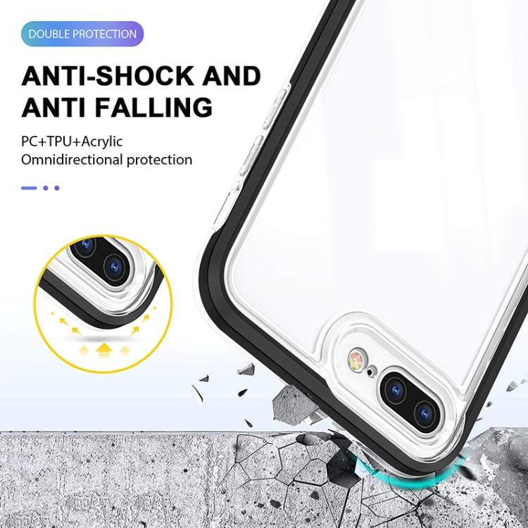 Bright Series Clear Acrylic + PC+TPU Shockproof Case For iPhone 8 Plus / 7 Plus
