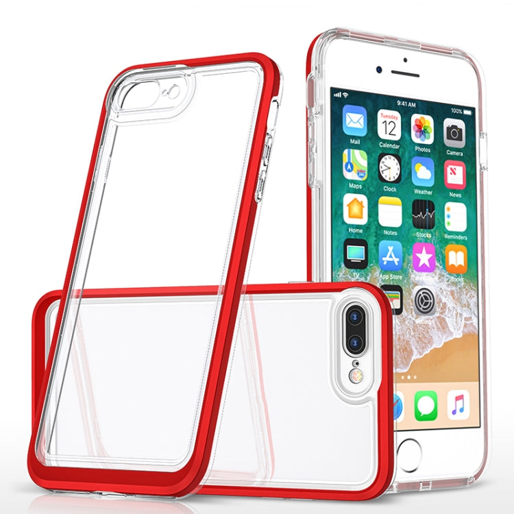 Bright Series Clear Acrylic + PC+TPU Shockproof Case For iPhone 8 Plus / 7 Plus