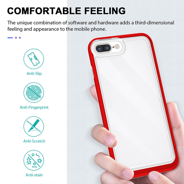 Bright Series Clear Acrylic + PC+TPU Shockproof Case For iPhone 8 Plus / 7 Plus