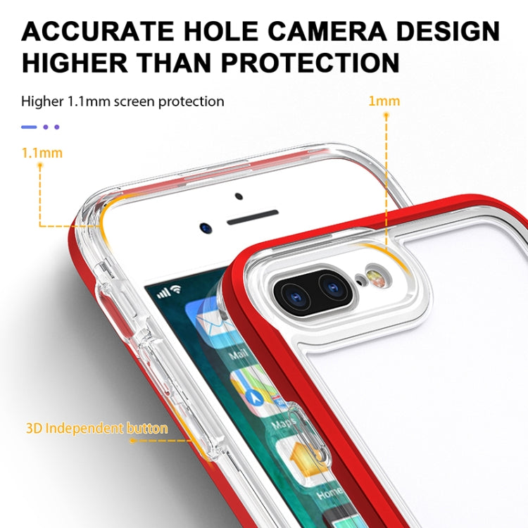 Bright Series Clear Acrylic + PC+TPU Shockproof Case For iPhone 8 Plus / 7 Plus