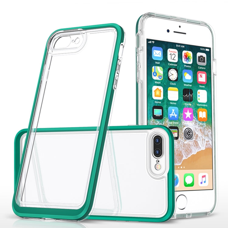 Bright Series Clear Acrylic + PC+TPU Shockproof Case For iPhone 8 Plus / 7 Plus