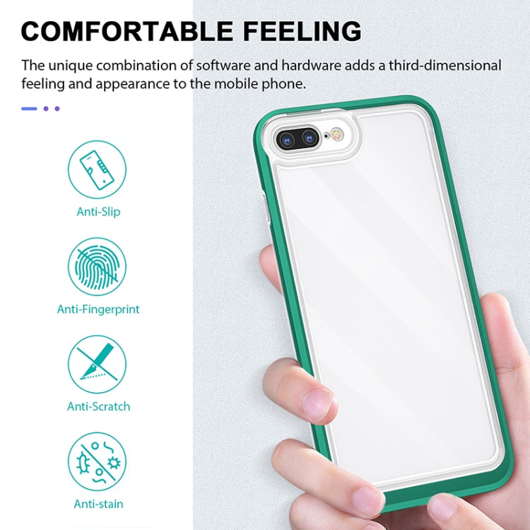 Bright Series Clear Acrylic + PC+TPU Shockproof Case For iPhone 8 Plus / 7 Plus