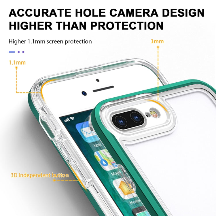 Bright Series Clear Acrylic + PC+TPU Shockproof Case For iPhone 8 Plus / 7 Plus