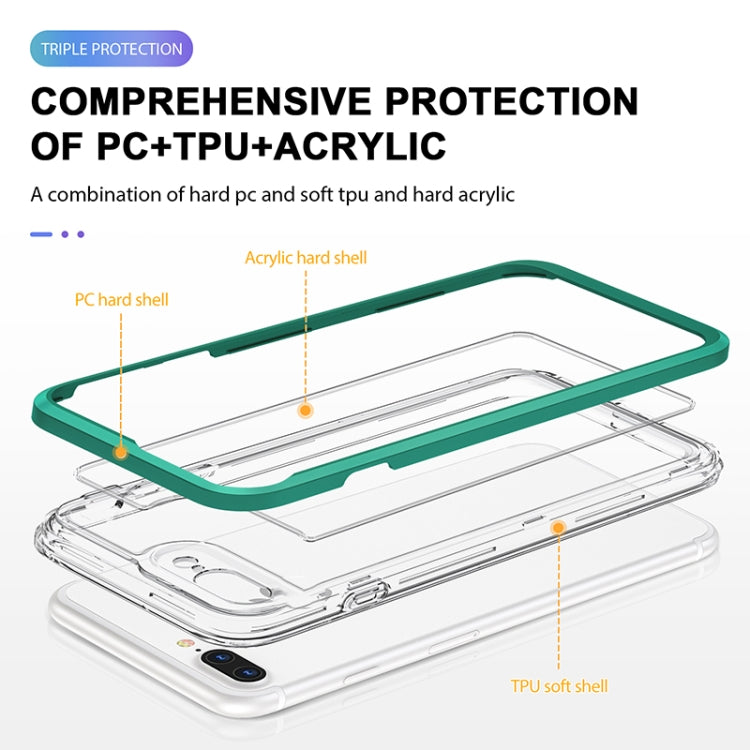 Bright Series Clear Acrylic + PC+TPU Shockproof Case For iPhone 8 Plus / 7 Plus