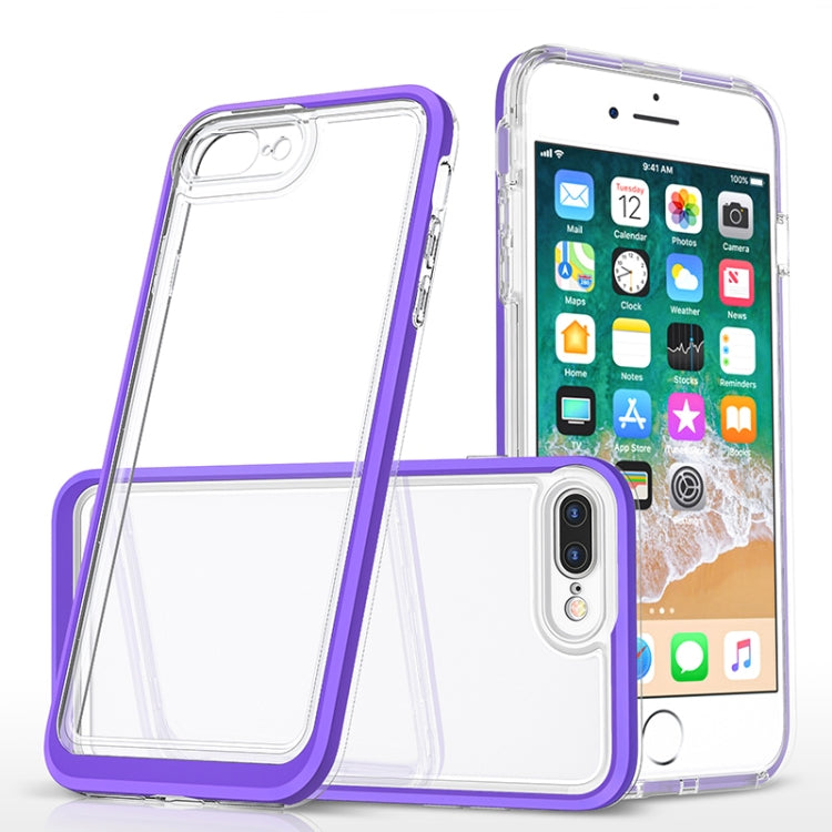 Bright Series Clear Acrylic + PC+TPU Shockproof Case For iPhone 8 Plus / 7 Plus