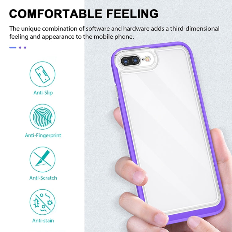 Bright Series Clear Acrylic + PC+TPU Shockproof Case For iPhone 8 Plus / 7 Plus