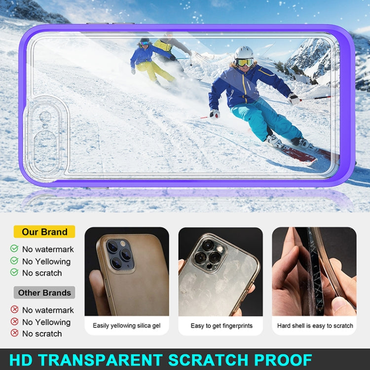 Bright Series Clear Acrylic + PC+TPU Shockproof Case For iPhone 8 Plus / 7 Plus