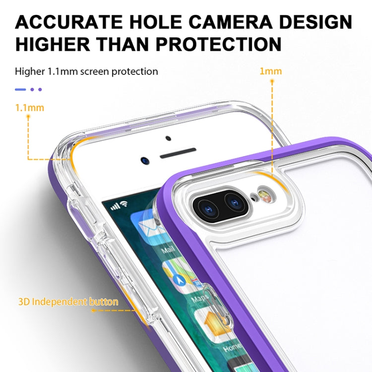 Bright Series Clear Acrylic + PC+TPU Shockproof Case For iPhone 8 Plus / 7 Plus