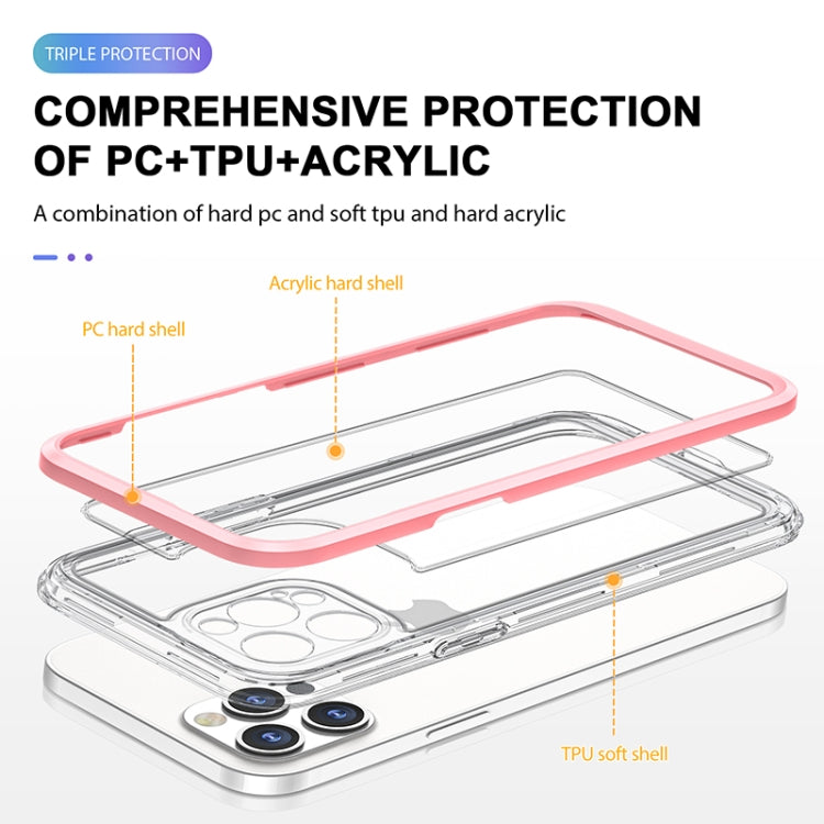 For iPhone 12 Pro Bright Series Clear Acrylic + PC+TPU Shockproof Case