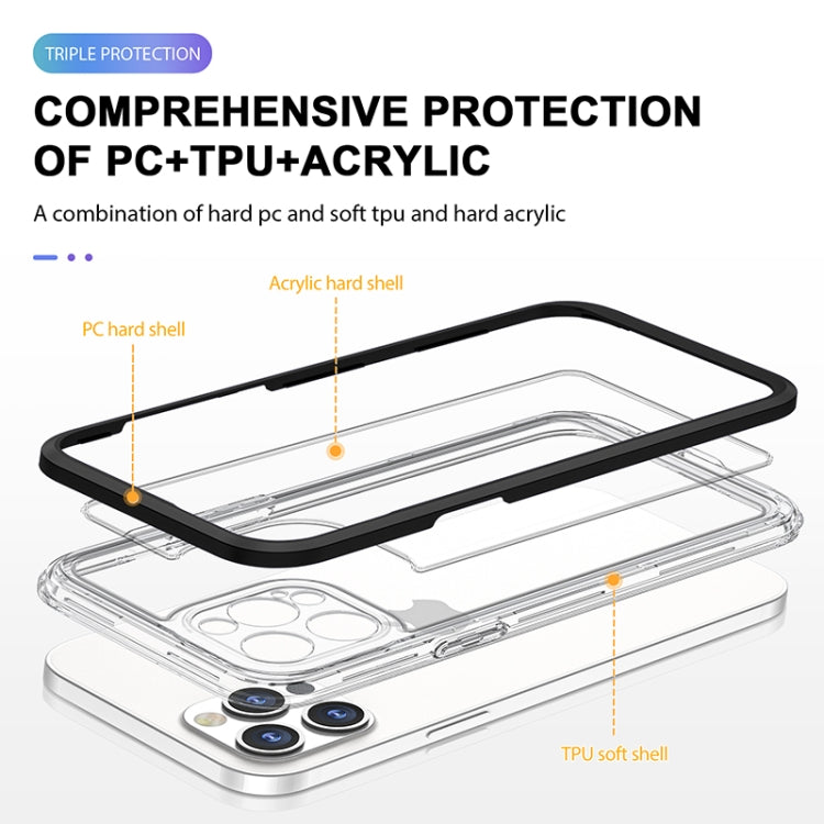 For iPhone 12 Pro Bright Series Clear Acrylic + PC+TPU Shockproof Case