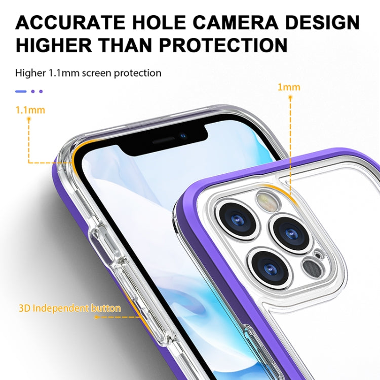 For iPhone 12 Pro Bright Series Clear Acrylic + PC+TPU Shockproof Case