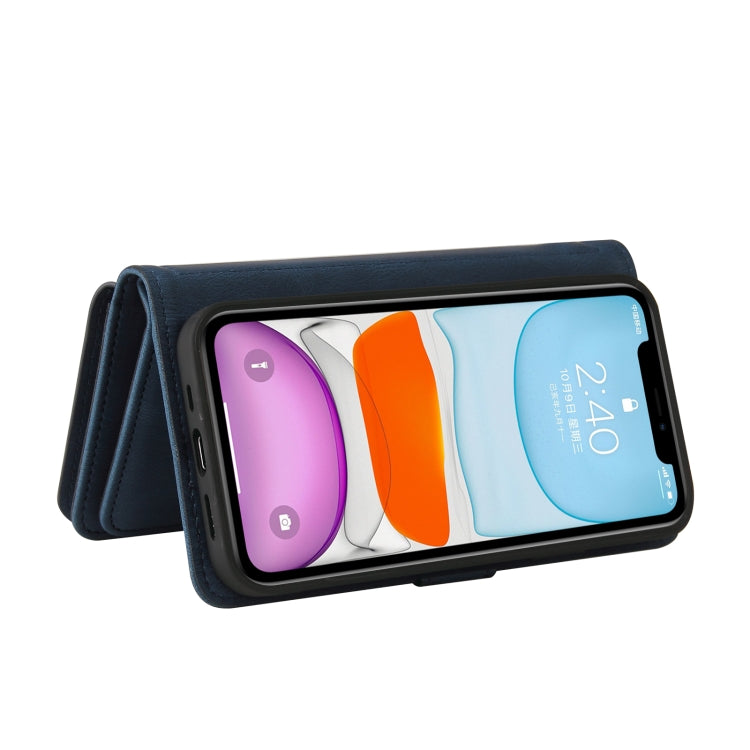 Skin Feel PU + TPU Horizontal Flip Leather Case with Holder & 15 Cards Slot & Wallet & Zipper Pocket & Lanyard For iPhone 11