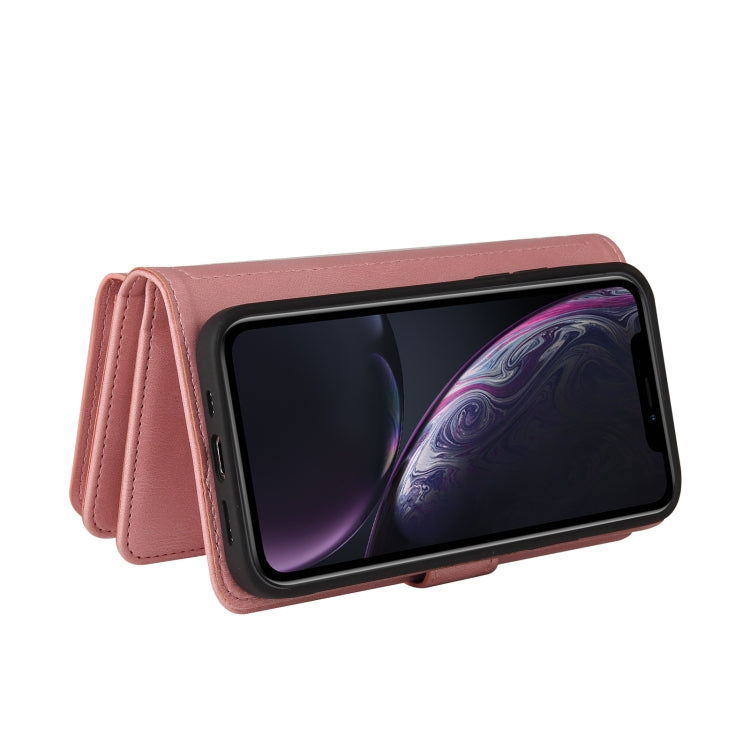 For iPhone XR Skin Feel PU + TPU Horizontal Flip Leather Case with Holder & 15 Cards Slot & Wallet & Zipper Pocket & Lanyard