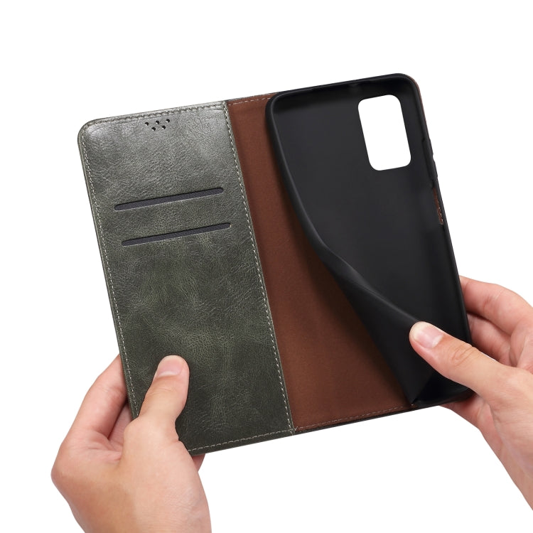 For iPhone 13 mini Simple Wax Crazy Horse Texture Horizontal Flip Leather Case with Card Slots & Wallet