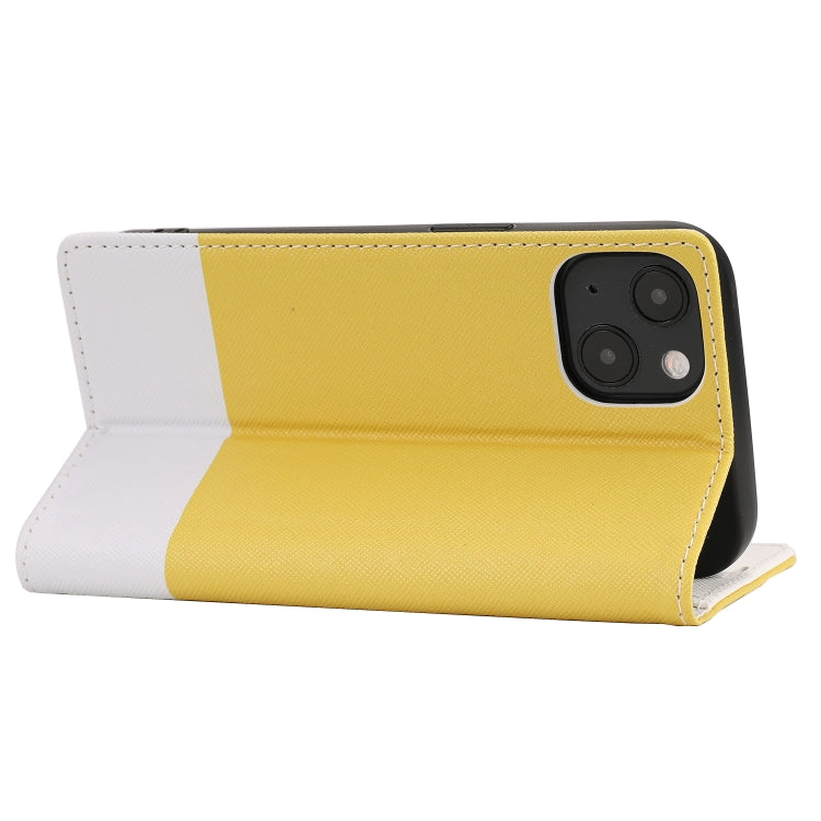 For iPhone 13 Cross Texture Magnetic Horizontal Flip Leather Case with Card Slots & Holder & Wallet