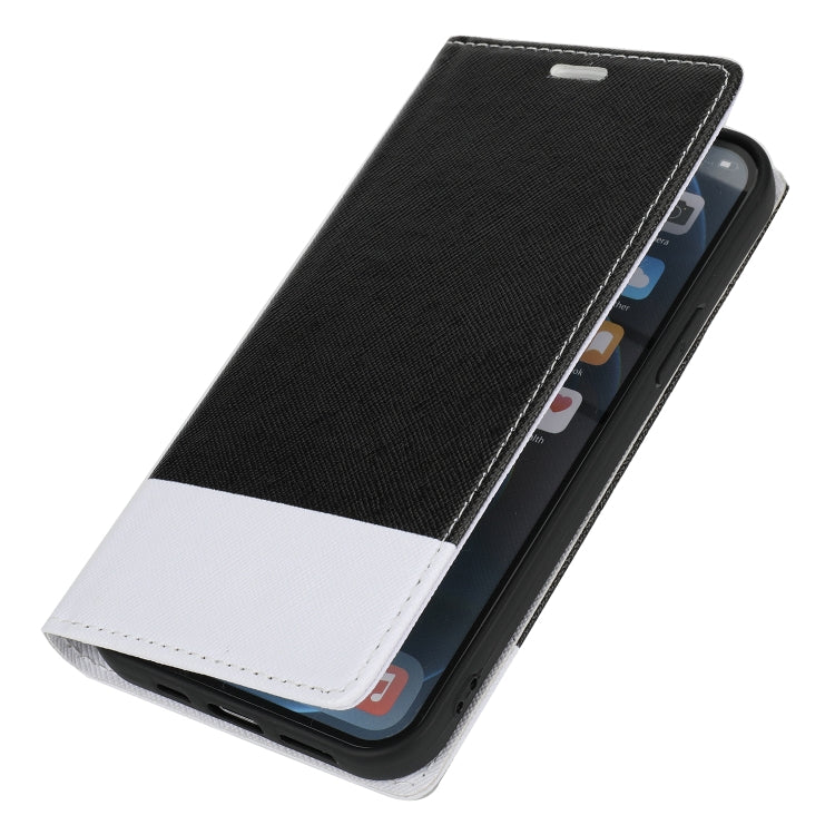 For iPhone 13 Pro Cross Texture Magnetic Horizontal Flip Leather Case with Card Slots & Holder & Wallet
