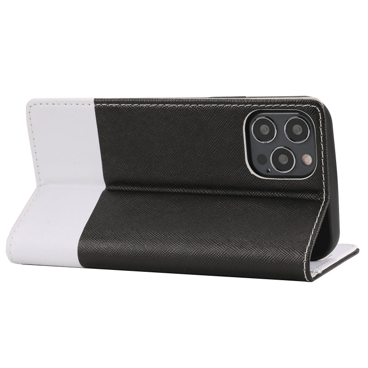 For iPhone 13 Pro Max Cross Texture Magnetic Horizontal Flip Leather Case with Card Slots & Holder & Wallet