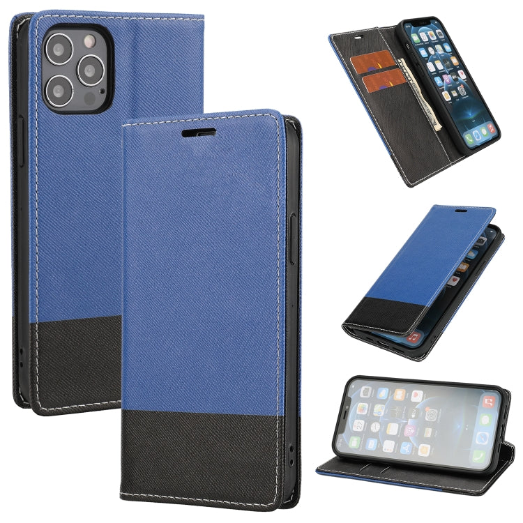 For iPhone 13 Pro Max Cross Texture Magnetic Horizontal Flip Leather Case with Card Slots & Holder & Wallet
