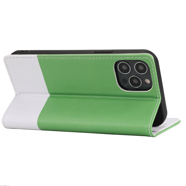 For iPhone 13 Pro Max Cross Texture Magnetic Horizontal Flip Leather Case with Card Slots & Holder & Wallet