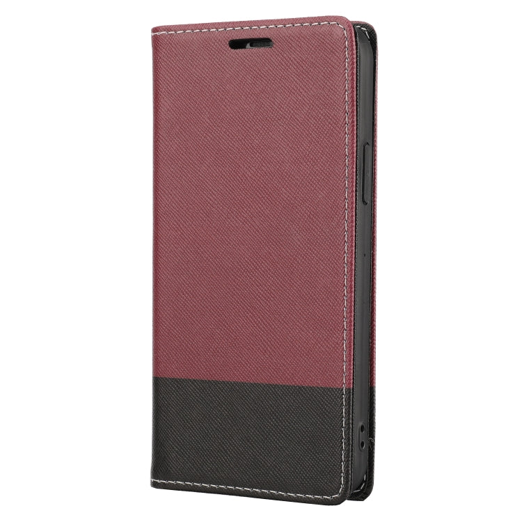 For iPhone 12 mini Cross Texture Magnetic Horizontal Flip Leather Case with Card Slots & Holder & Wallet