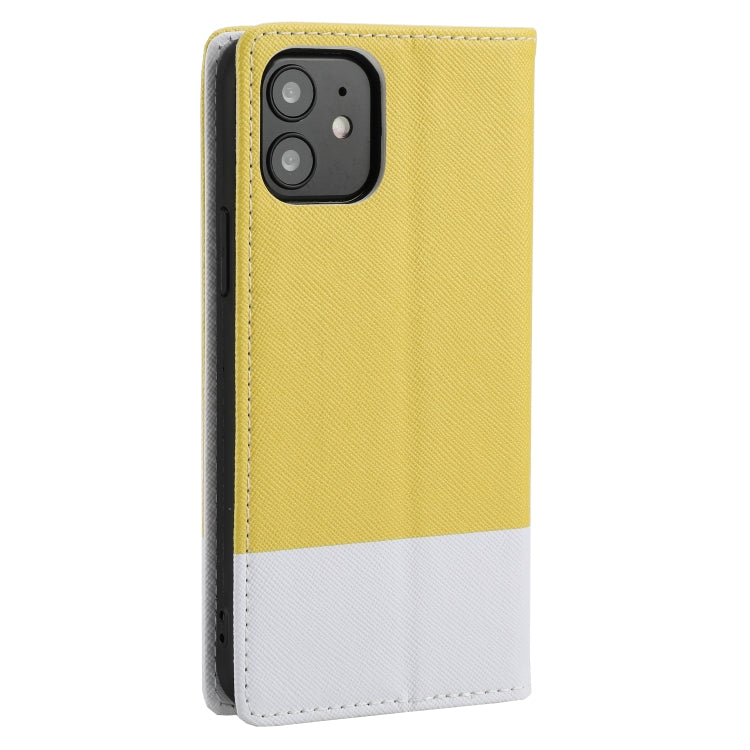 For iPhone 12 / 12 Pro Cross Texture Magnetic Horizontal Flip Leather Case with Card Slots & Holder & Wallet