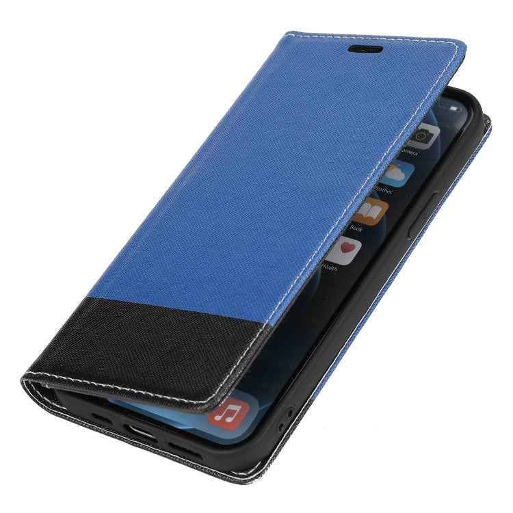 For iPhone 12 / 12 Pro Cross Texture Magnetic Horizontal Flip Leather Case with Card Slots & Holder & Wallet