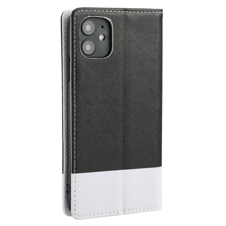 For iPhone 11 Cross Texture Magnetic Horizontal Flip Leather Case with Card Slots & Holder & Wallet