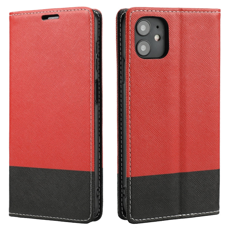 For iPhone 11 Cross Texture Magnetic Horizontal Flip Leather Case with Card Slots & Holder & Wallet