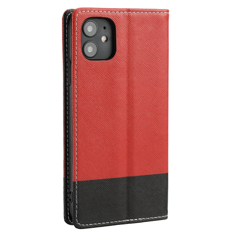 For iPhone 11 Cross Texture Magnetic Horizontal Flip Leather Case with Card Slots & Holder & Wallet