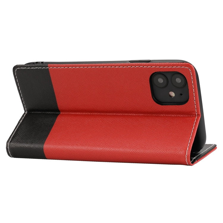For iPhone 11 Cross Texture Magnetic Horizontal Flip Leather Case with Card Slots & Holder & Wallet