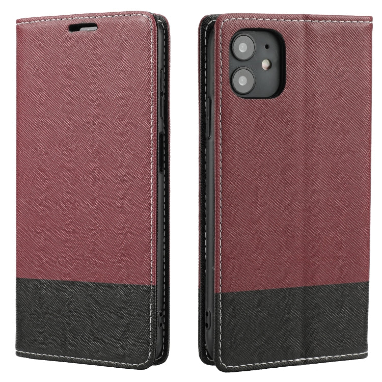 For iPhone 11 Cross Texture Magnetic Horizontal Flip Leather Case with Card Slots & Holder & Wallet