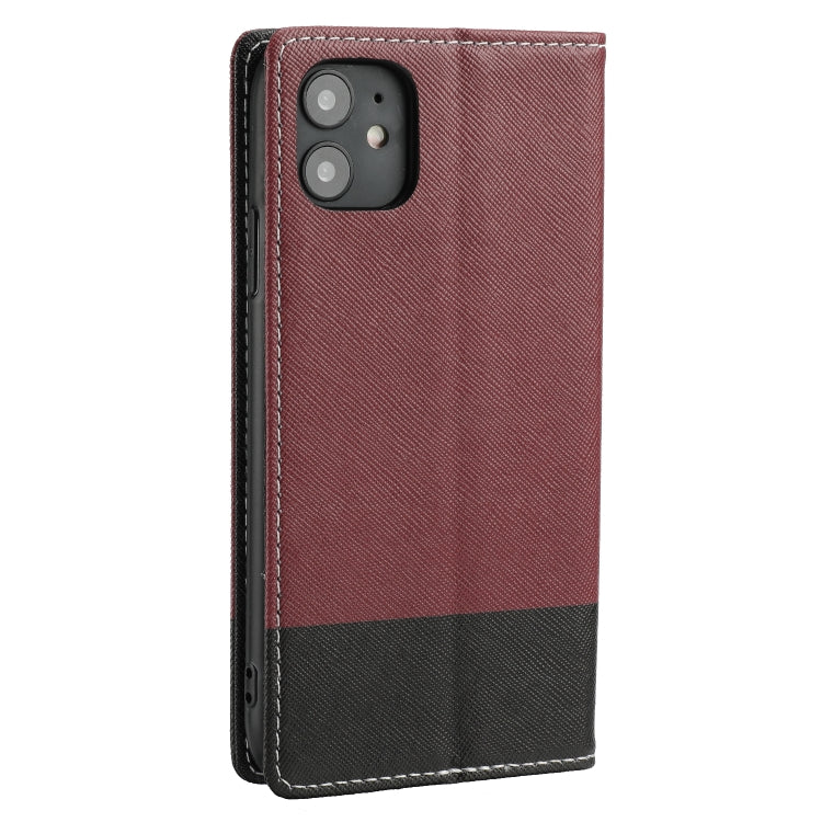 For iPhone 11 Cross Texture Magnetic Horizontal Flip Leather Case with Card Slots & Holder & Wallet