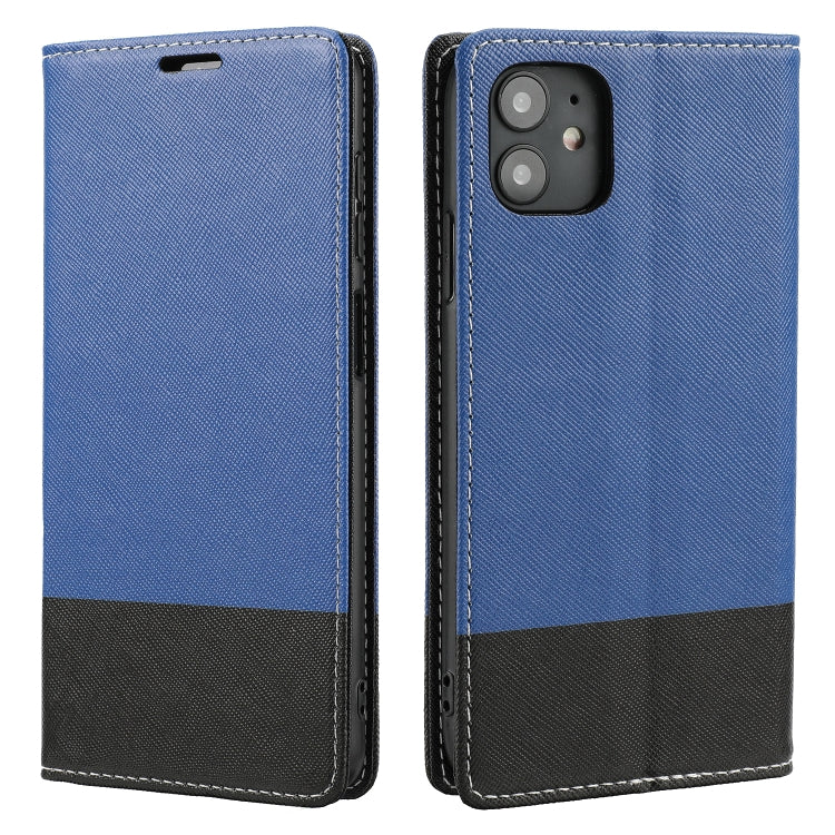 For iPhone 11 Cross Texture Magnetic Horizontal Flip Leather Case with Card Slots & Holder & Wallet