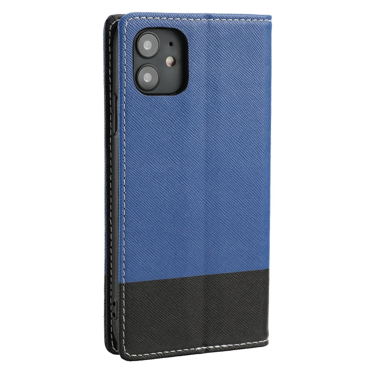 For iPhone 11 Cross Texture Magnetic Horizontal Flip Leather Case with Card Slots & Holder & Wallet