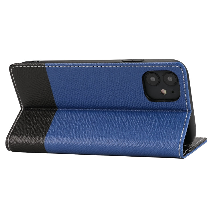 For iPhone 11 Cross Texture Magnetic Horizontal Flip Leather Case with Card Slots & Holder & Wallet