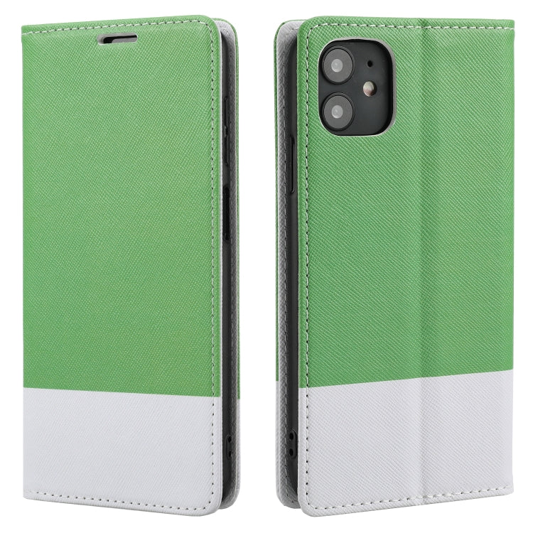 For iPhone 11 Cross Texture Magnetic Horizontal Flip Leather Case with Card Slots & Holder & Wallet