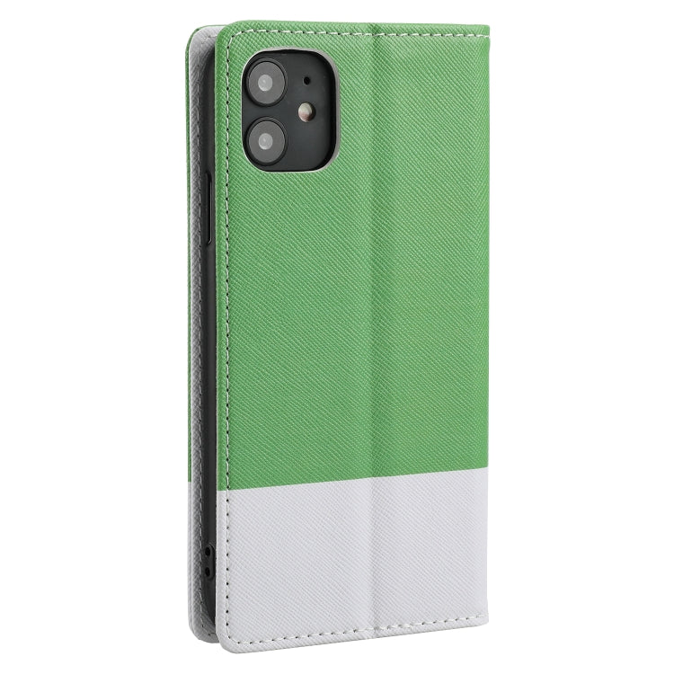 For iPhone 11 Cross Texture Magnetic Horizontal Flip Leather Case with Card Slots & Holder & Wallet