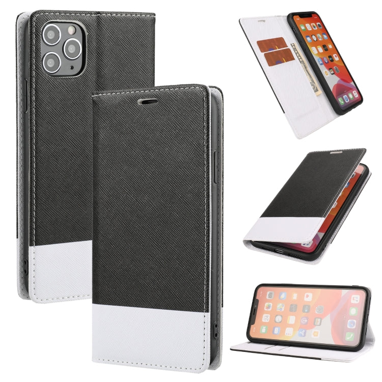 For iPhone 11 Pro Cross Texture Magnetic Horizontal Flip Leather Case with Card Slots & Holder & Wallet