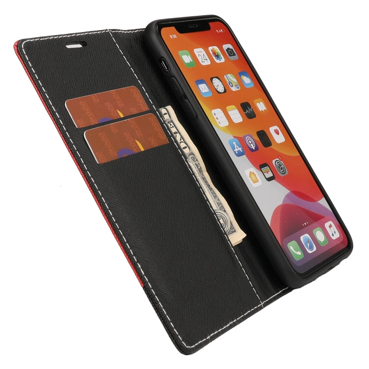 For iPhone 11 Pro Cross Texture Magnetic Horizontal Flip Leather Case with Card Slots & Holder & Wallet
