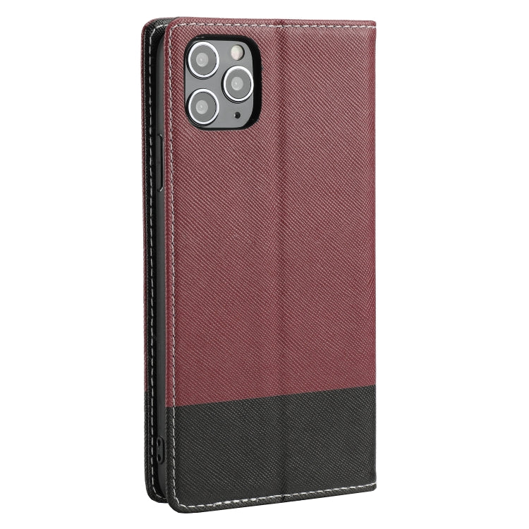 For iPhone 11 Pro Cross Texture Magnetic Horizontal Flip Leather Case with Card Slots & Holder & Wallet