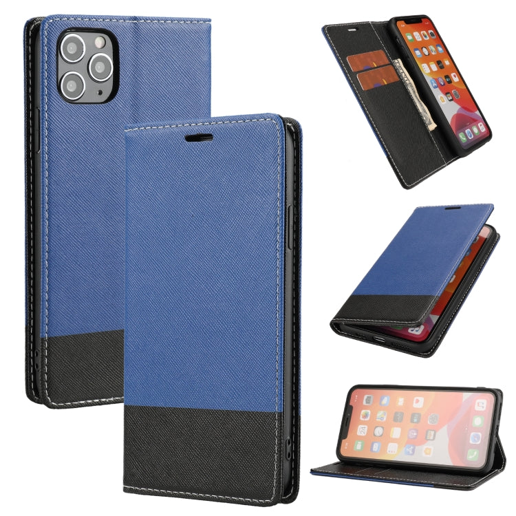 For iPhone 11 Pro Cross Texture Magnetic Horizontal Flip Leather Case with Card Slots & Holder & Wallet