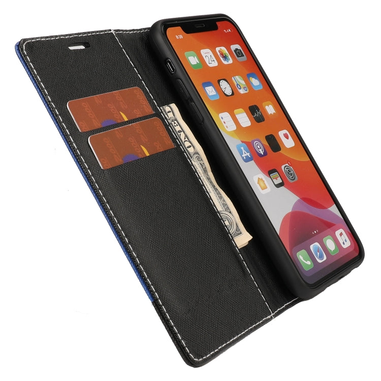 For iPhone 11 Pro Max Cross Texture Magnetic Horizontal Flip Leather Case with Card Slots & Holder & Wallet